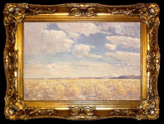 framed  Childe Hassam Afternoon Sky,Harney Desert (mk43), ta009-2